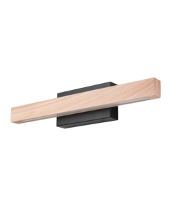 APPLIQUE LED ONLI "DORA" METALLO E LEGNO, 60X5,6X8 CM